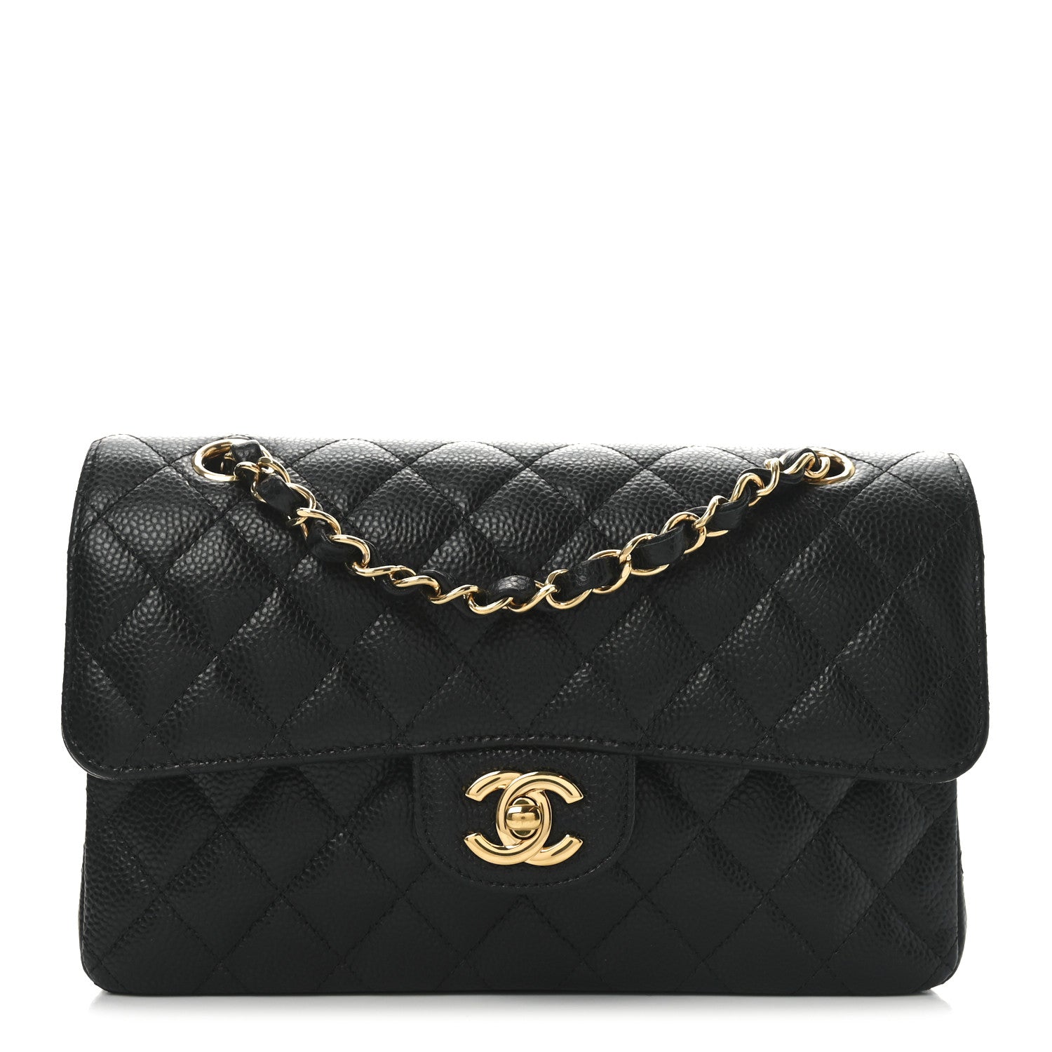 Chanel Caviar Quilted Small Double Flap Black 1 of 10