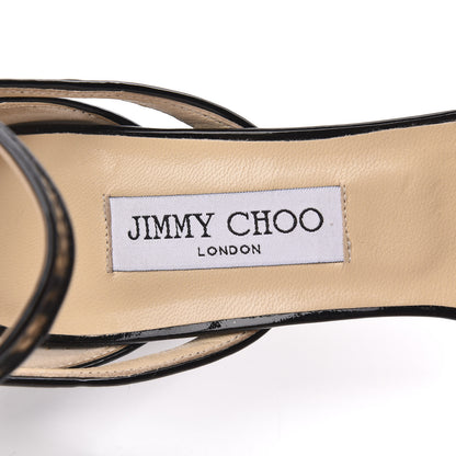 Jimmy Choo Patent Lace Kayak Platform Pumps 40 Black 8 of 9