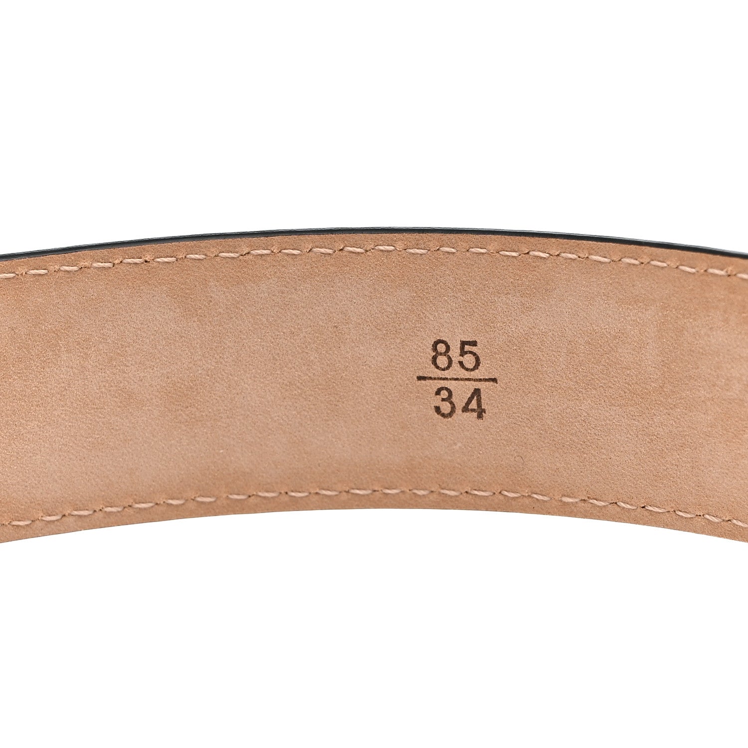 Chanel Crocodile Embossed Calfskin Belt 85 34 Black 4 of 7
