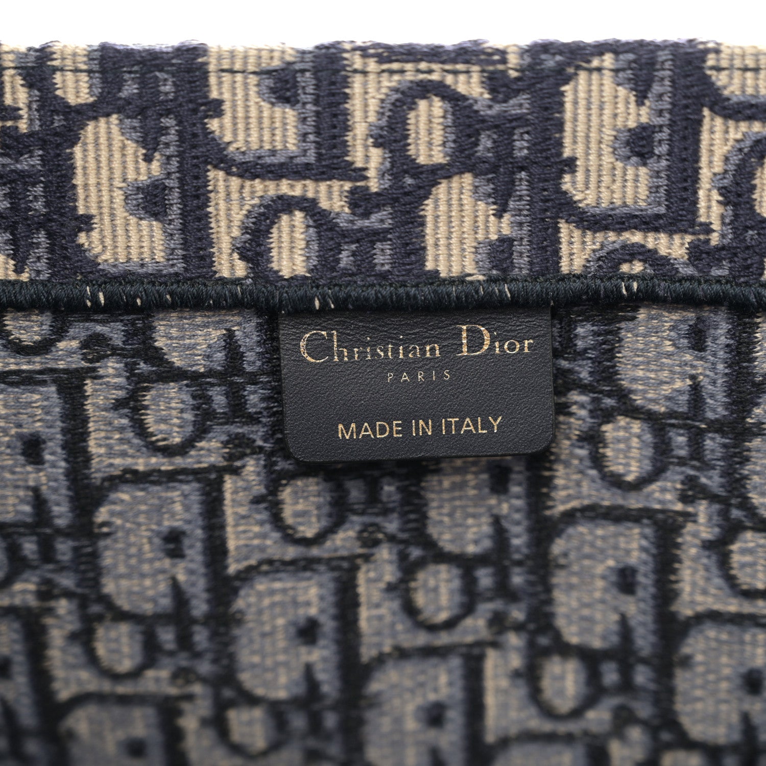 Christian Dior Oblique Large Book Tote Blue Multicolor 6 of 12