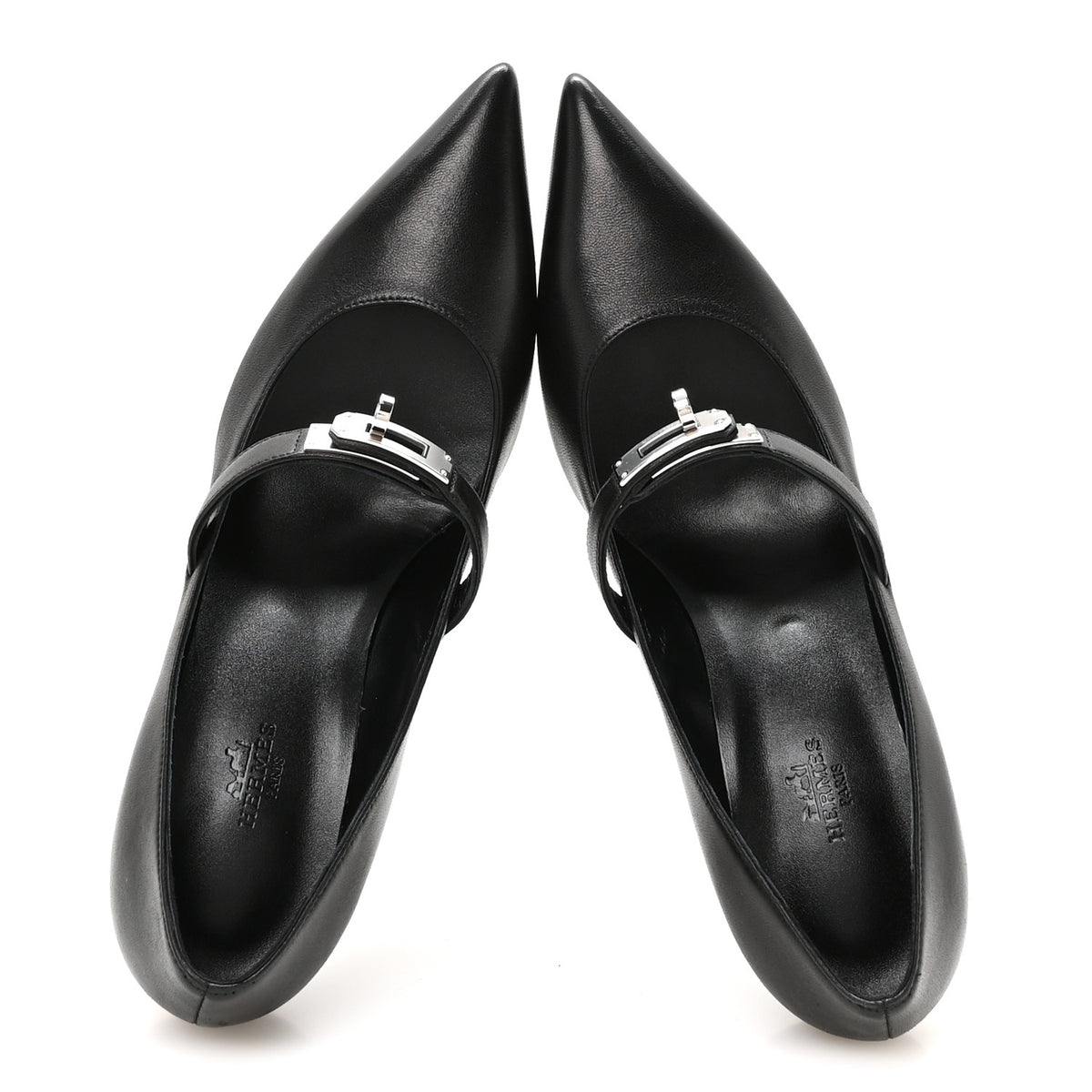 Hermes Nappa Kiara 60 Pumps 40.5 Black 2 of 8