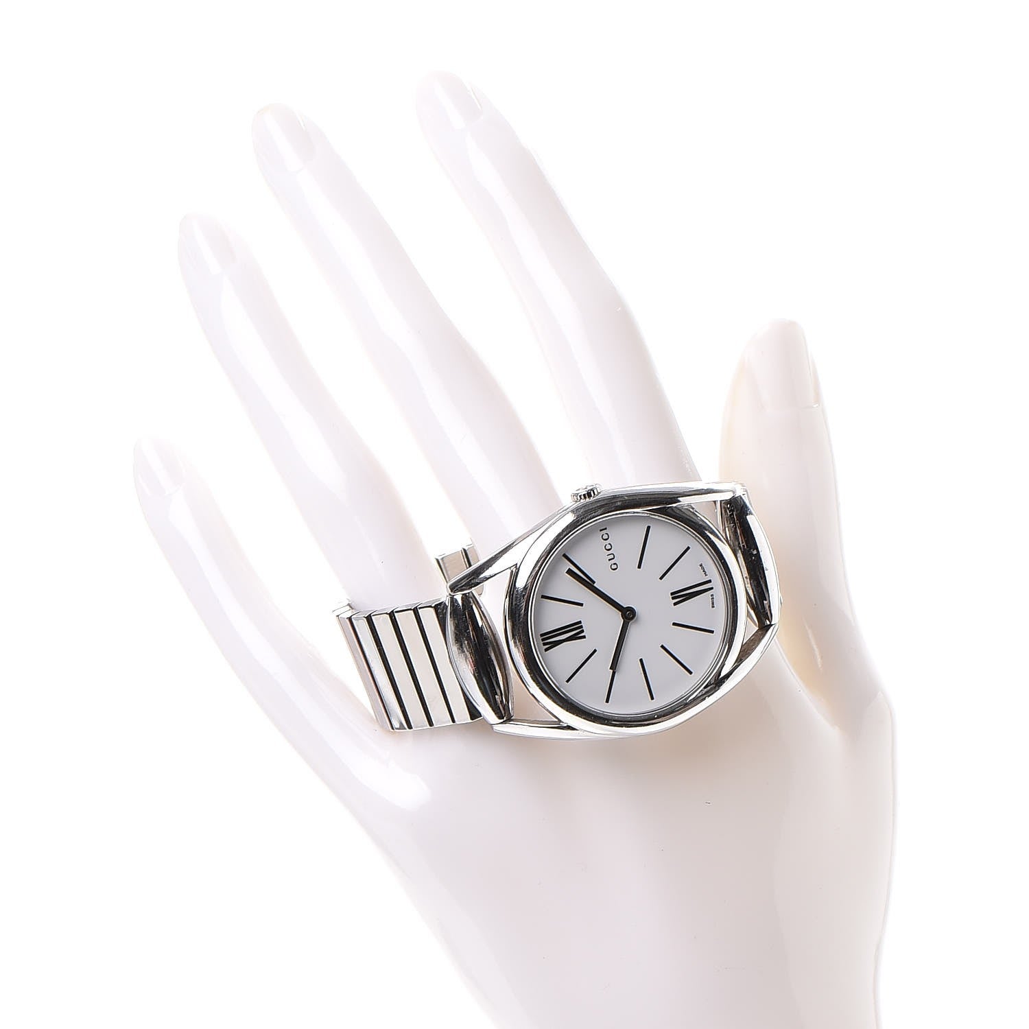 Gucci Stainless Steel 34mm Horsebit Quartz Watch 2 of 9