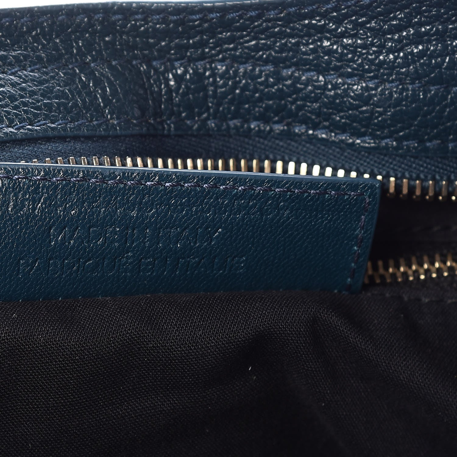 Balenciaga Chevre Gold Metallic Edge Hardware City Bleu Paon 9 of 9