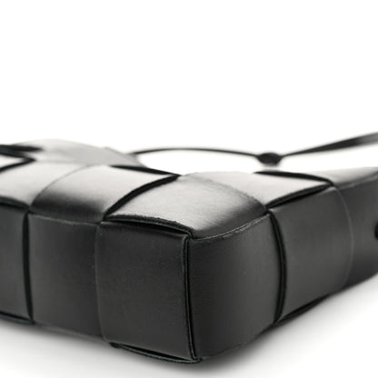Bottega Veneta Calfskin Maxi Intrecciato Cassette Pouch On Strap Black 10 of 10