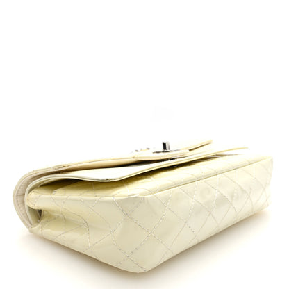 Chanel Patent Calfskin Quilted Rectangular Double Flap White 4 of 10