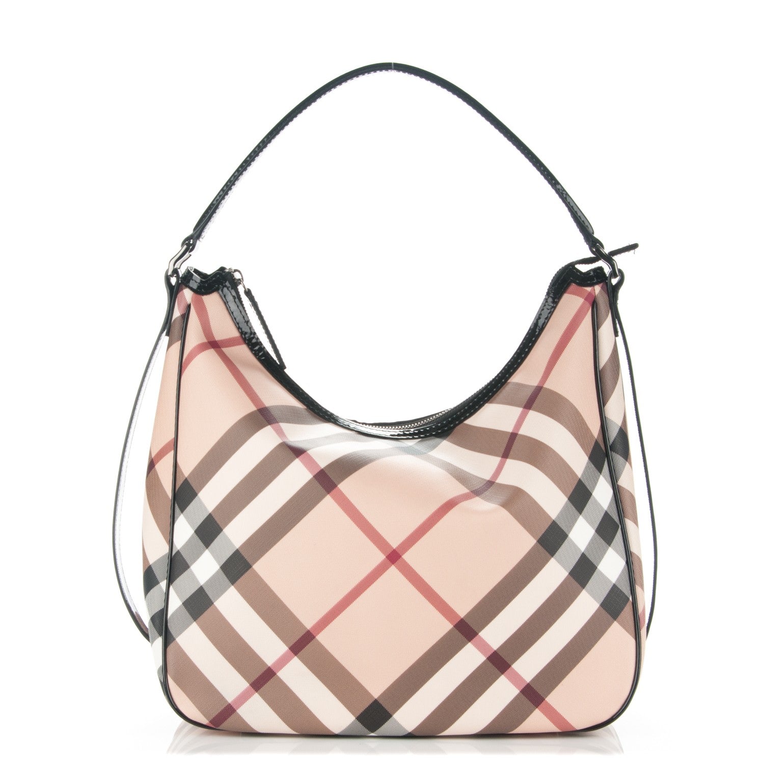 Burberry Nova Check Medium Moore Hobo Black 1 of 9