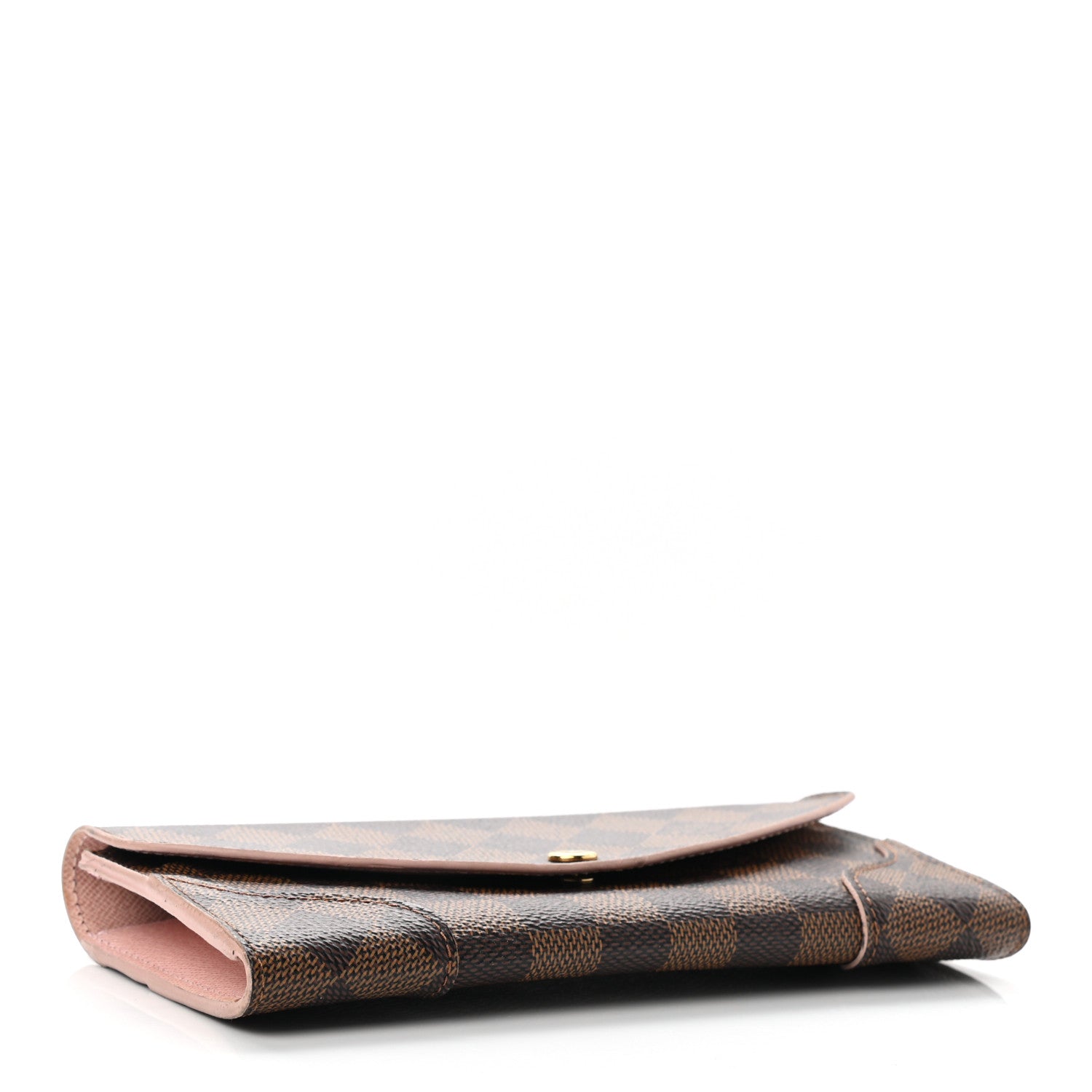 Louis Vuitton Damier Ebene Caissa Wallet Rose Ballerine 4 of 9
