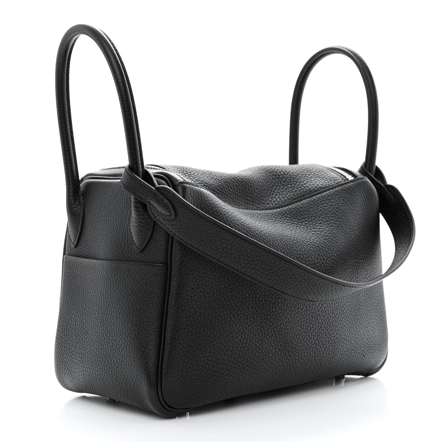 Hermes Taurillon Clemence Lindy 26 Black 3 of 12