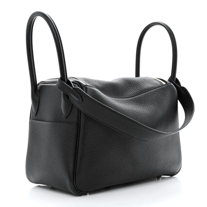 Hermes Taurillon Clemence Lindy 26 Black 3 of 12