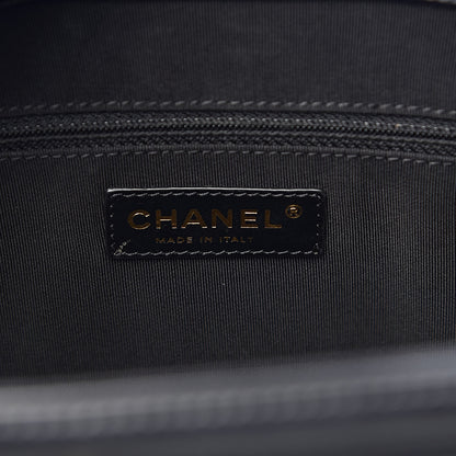 Chanel Glazed Calfskin Boy Tote Black 6 of 17