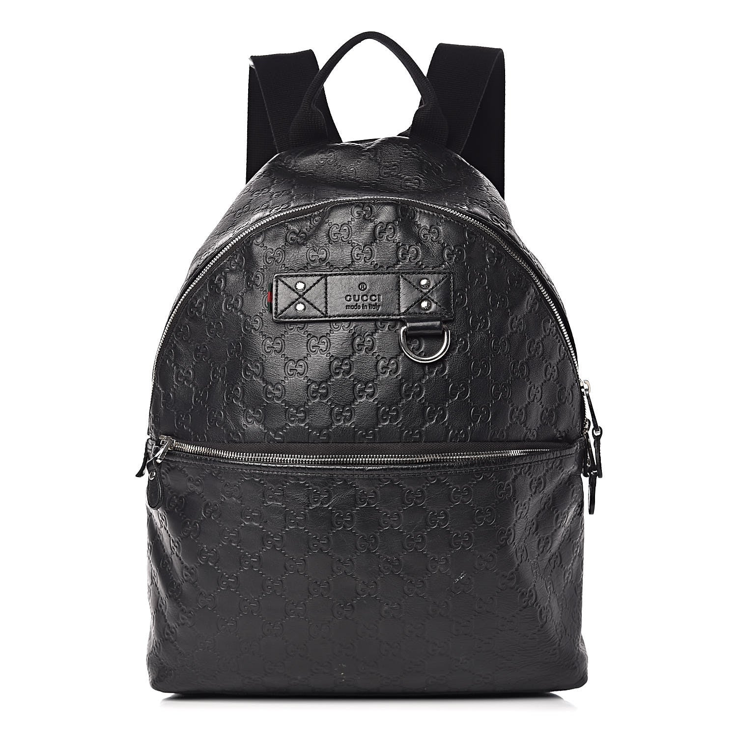 Gucci Guccissima Classic Backpack Black 1 of 15