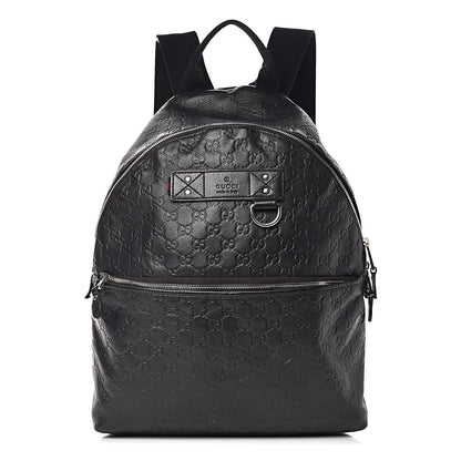 Gucci Guccissima Classic Backpack Black 1 of 15