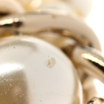 Chanel Pearl Crystal CC Pendant Lanyard Necklace Gold 9 of 9