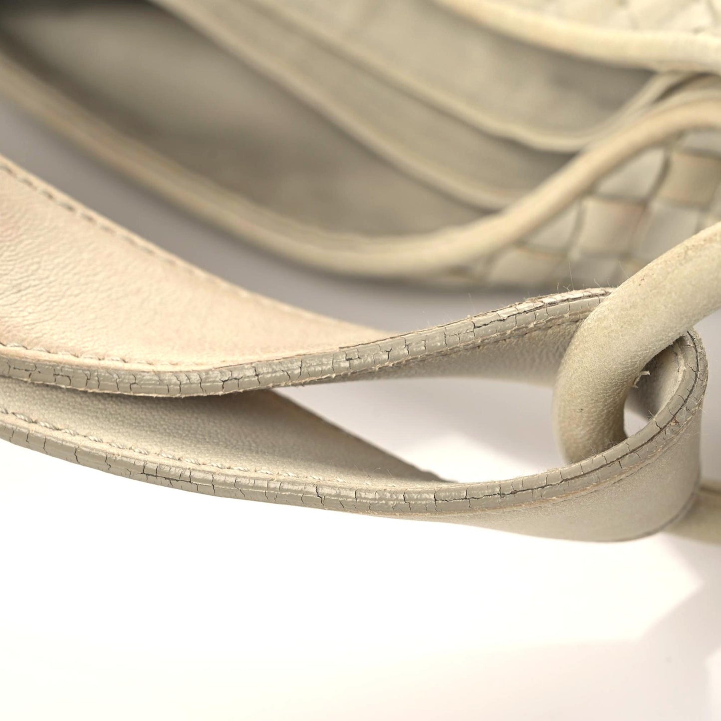 Nappa Intrecciato Duette Shoulder Bag Marmo