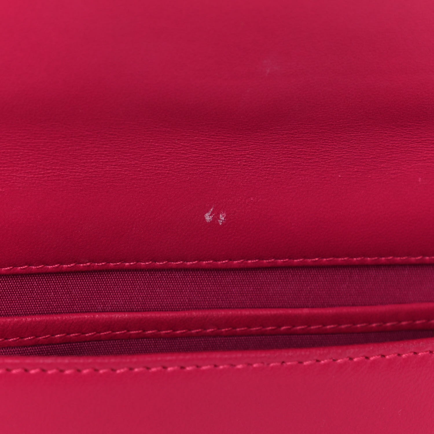Christian Dior Lambskin Cannage Lady Dior Clutch Fuchsia 9 of 12