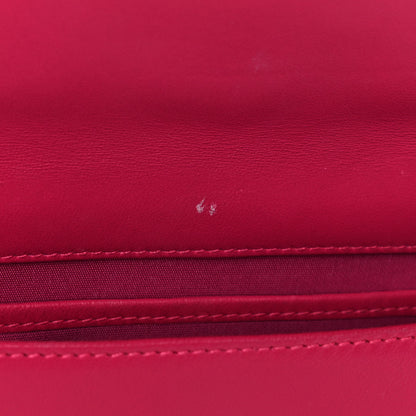Christian Dior Lambskin Cannage Lady Dior Clutch Fuchsia 9 of 12