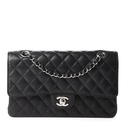Chanel Caviar Quilted Medium Double Flap Black 1 of 13