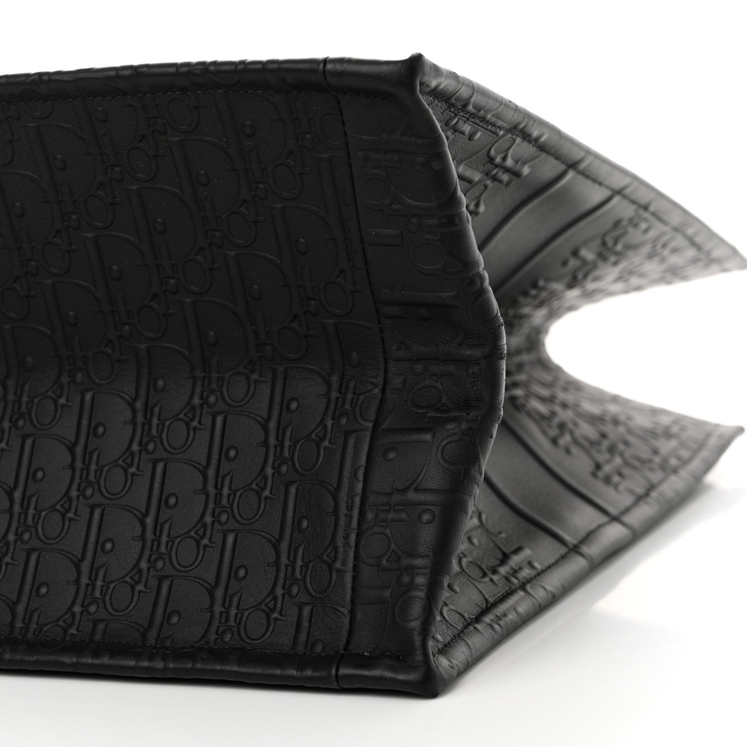 Christian Dior Oblique Calfskin Embossed Large Book Tote Black 10 of 16