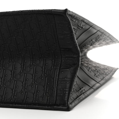 Christian Dior Oblique Calfskin Embossed Large Book Tote Black 10 of 16