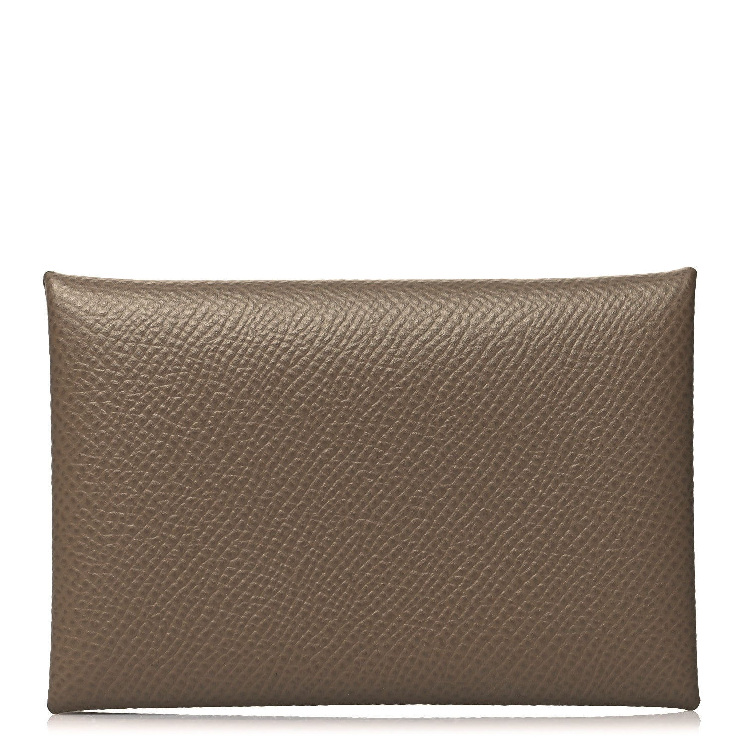 Hermes Epsom Calvi Card Case Etoupe 1 of 13