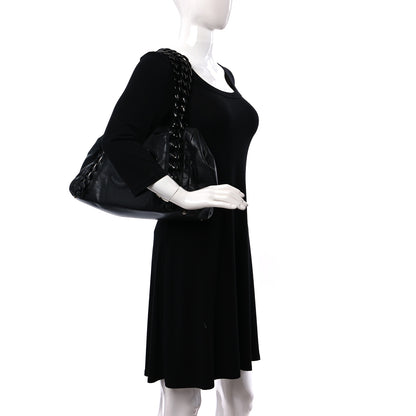 Chanel Calfskin Modern Chain Rhodoid East West Tote Black 2 of 9
