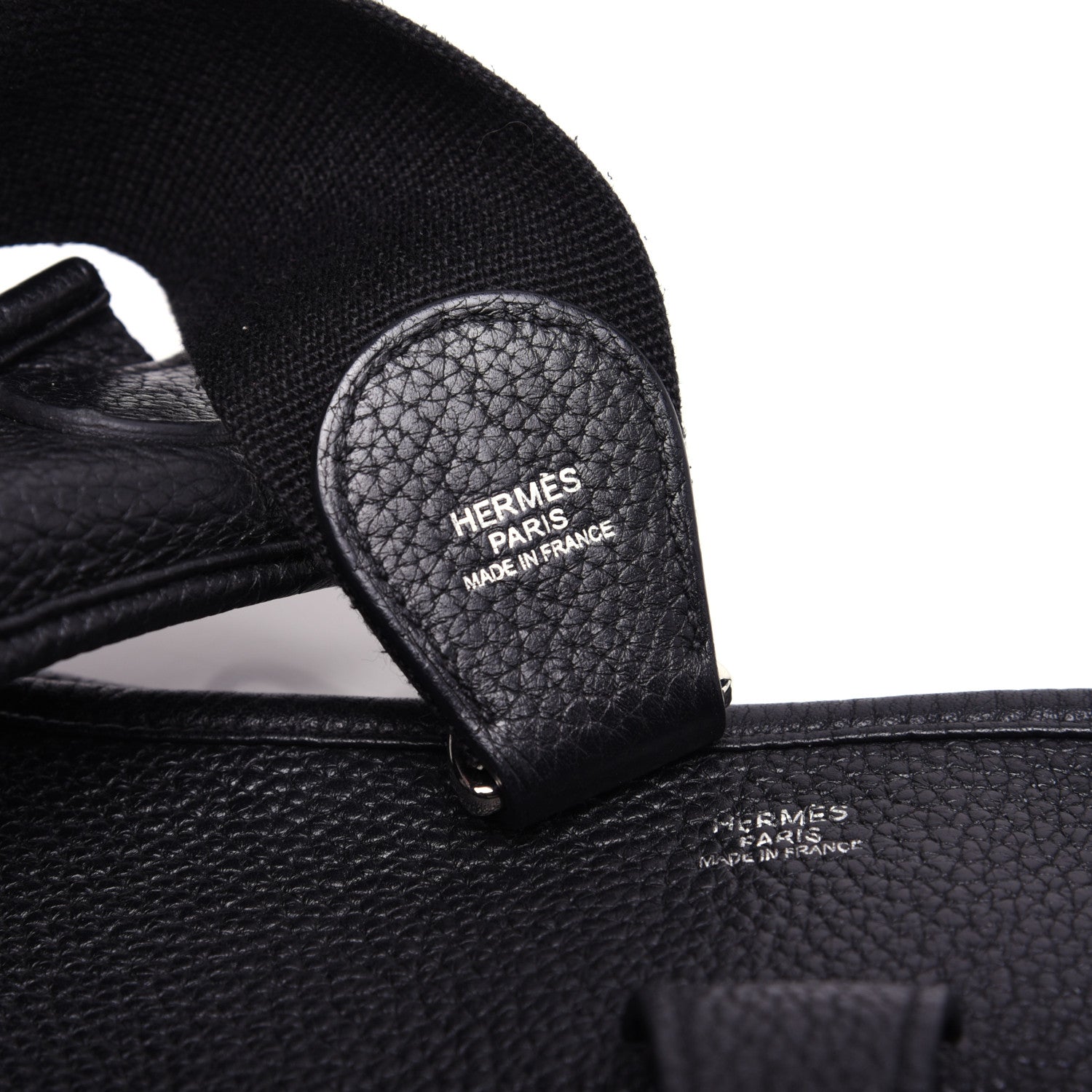 Hermes Taurillon Clemence Evelyne III GM Black 8 of 10