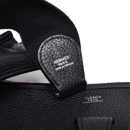 Hermes Taurillon Clemence Evelyne III GM Black 8 of 10