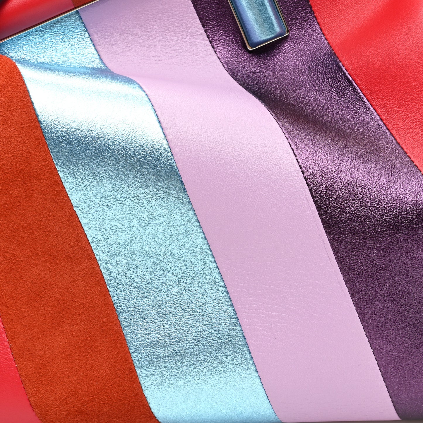 Shiny Nappa Medium Fendi First Multicolor