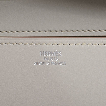 Hermes Tadelakt Medor Clutch 23 Gris Perle 7 of 10