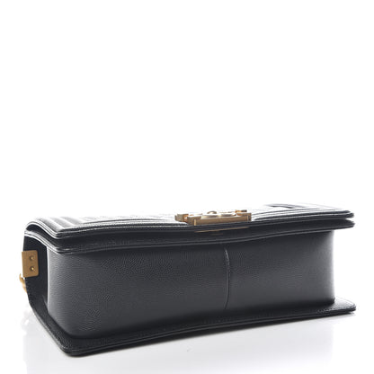 Chanel Caviar Quilted Medium Boy Flap Black 4 of 10