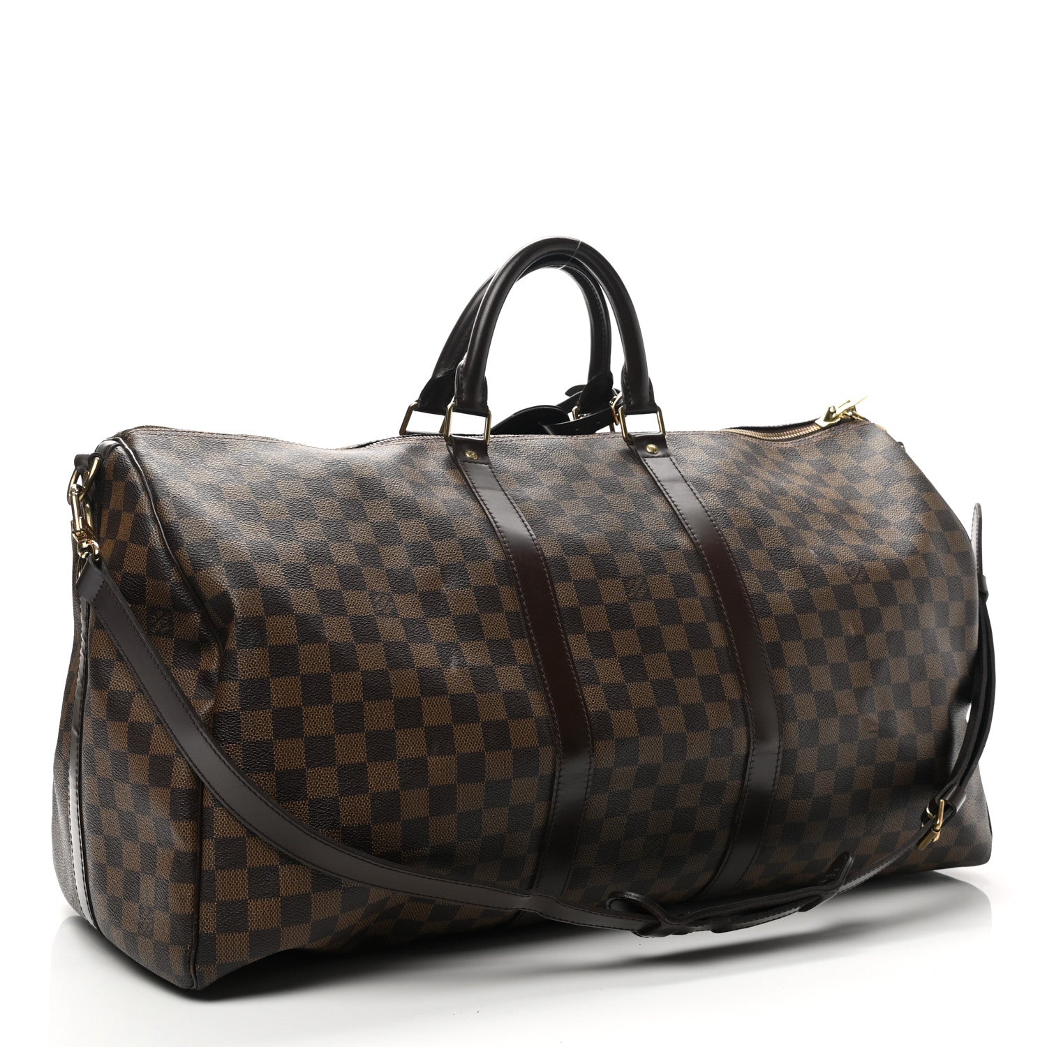 Louis Vuitton Damier Ebene Keepall Bandouliere 55 2 of 11