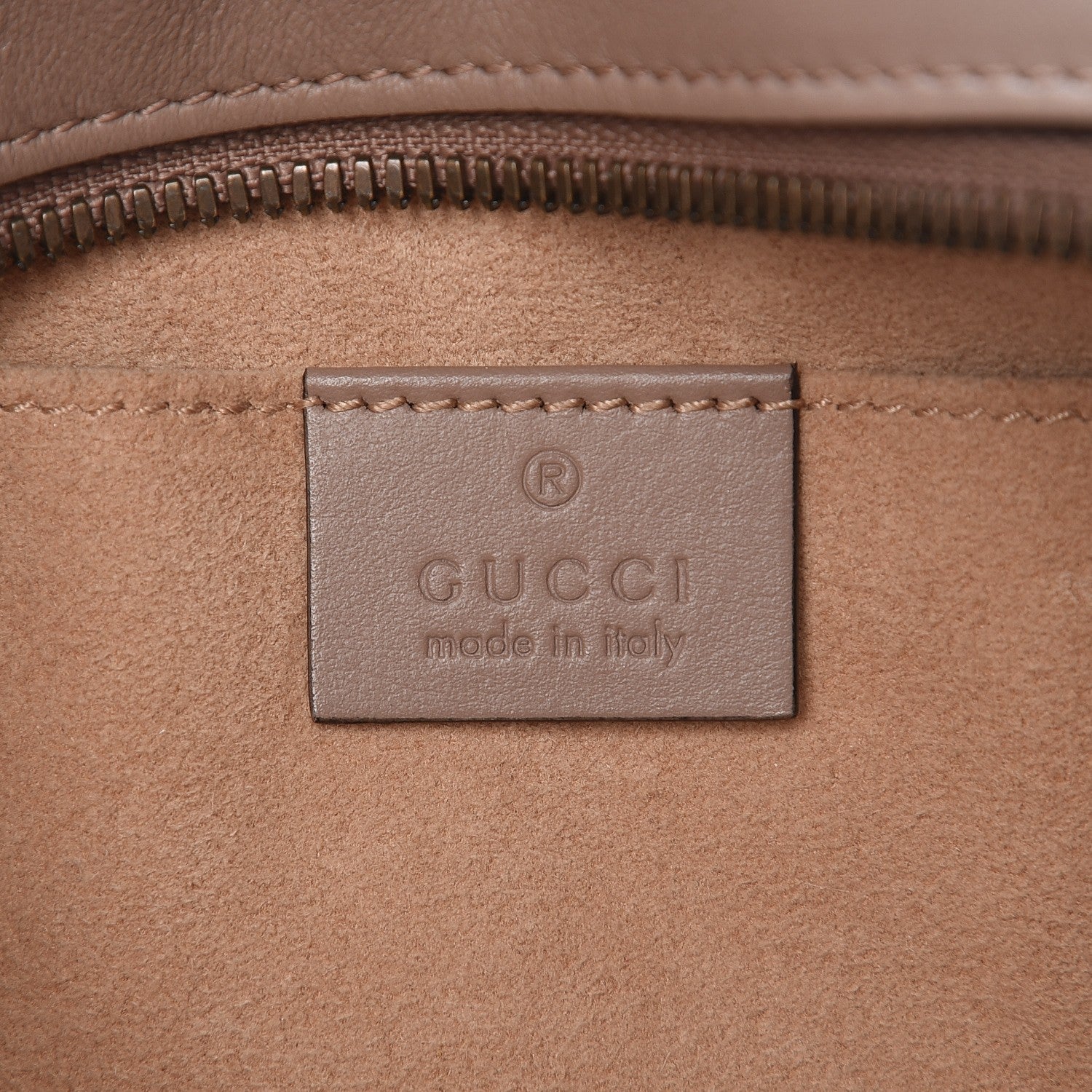Gucci Calfskin Matelasse Small GG Marmont Chain Shoulder Bag Taupe 6 of 7