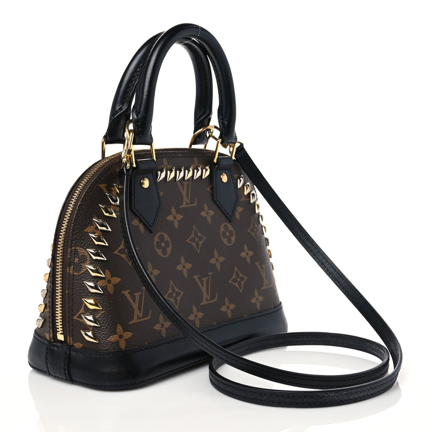 Monogram Macassar Studded Alma BB