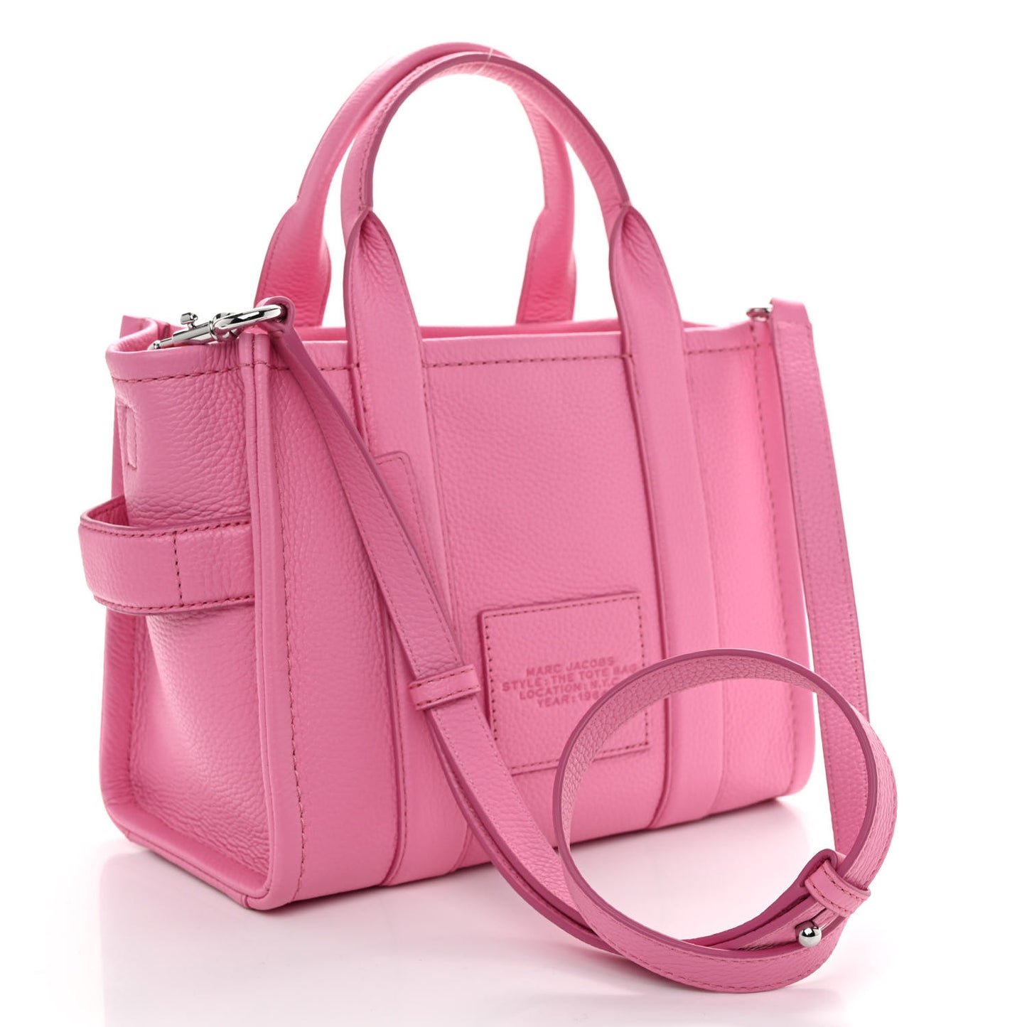 Grained Calfskin Small The Tote Bag Candy Pink