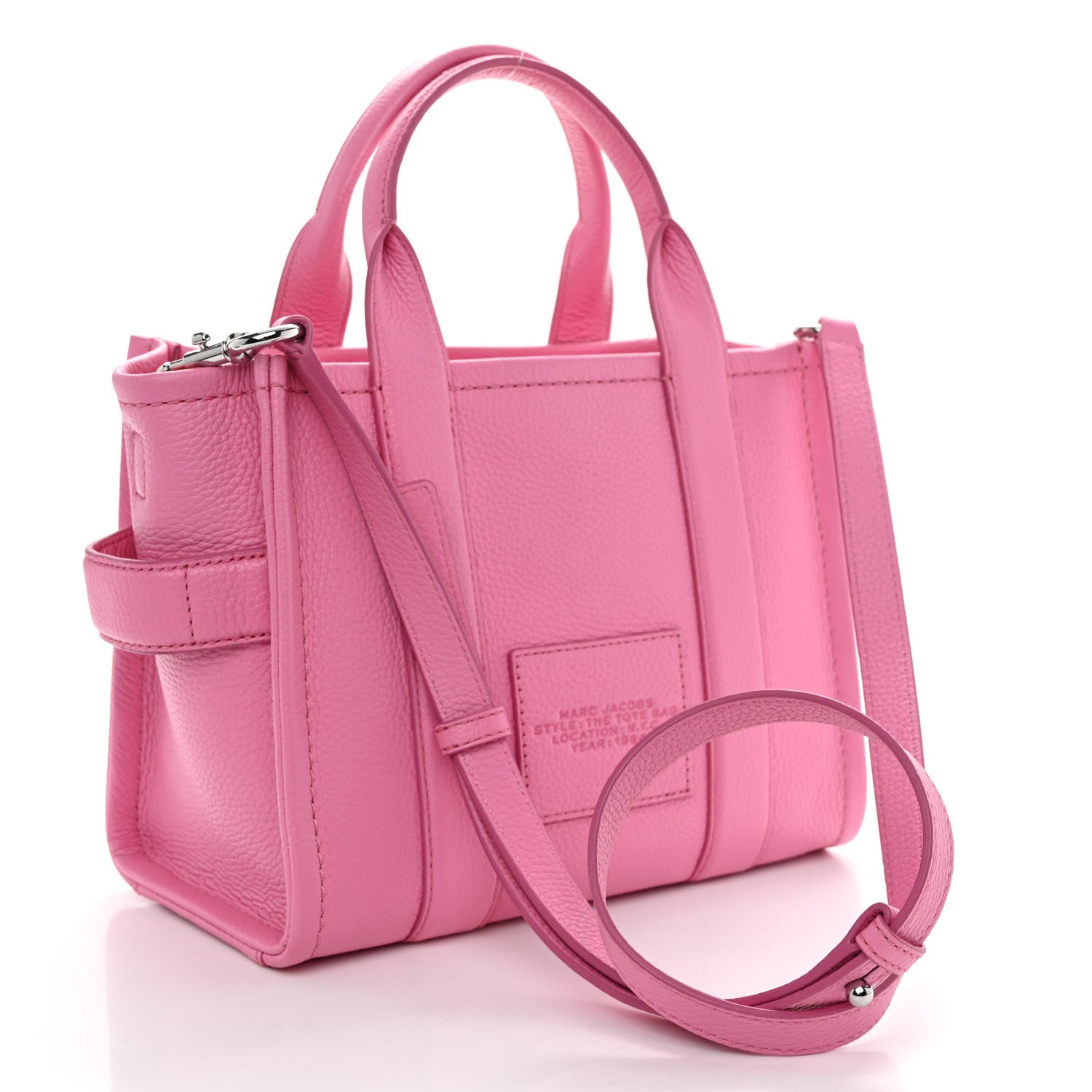 Marc Jacobs Grained Calfskin Small The Tote Bag Candy Pink 2 of 10