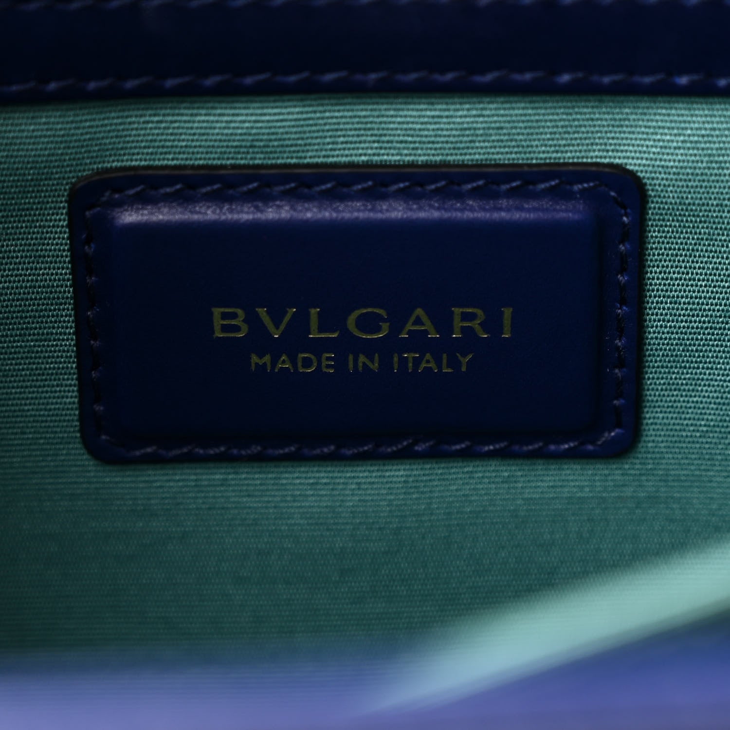 Bulgari Calfskin Large Serpenti Forever Top Handle Blue 8 of 14