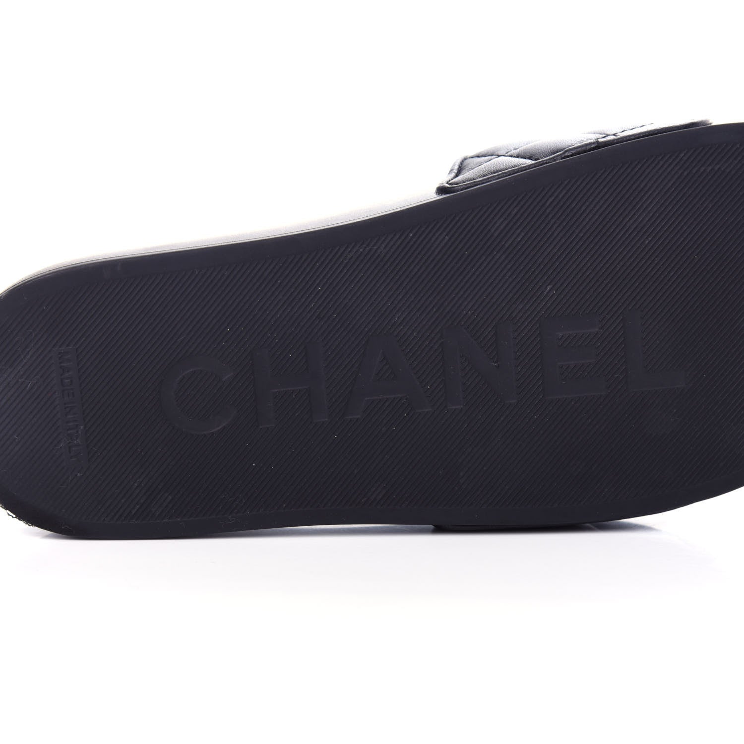 Chanel Lambskin Quilted CC Mules Sandals 35 Black 9 of 11