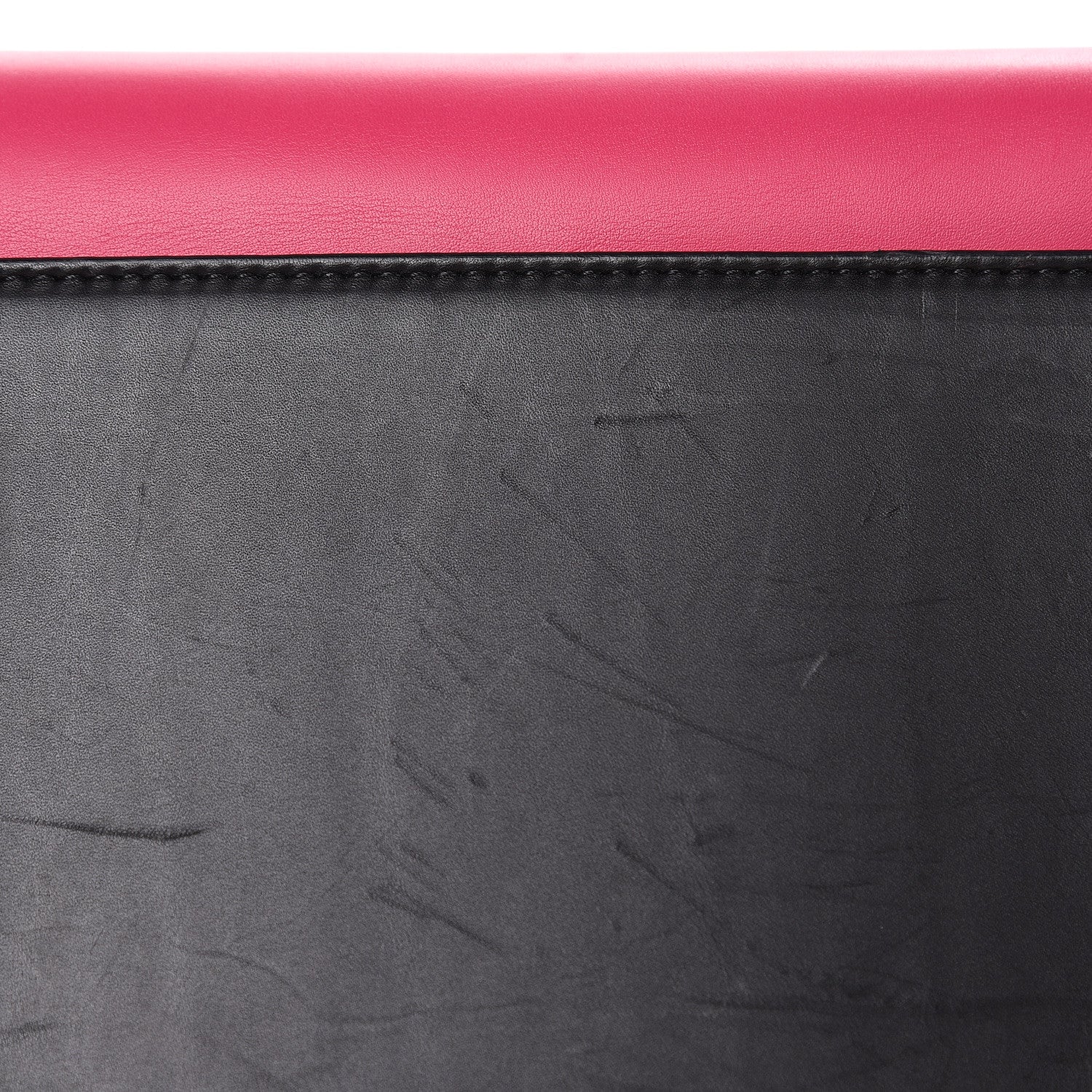 Celine Smooth Calfskin Small Tri-Color Edge Shoulder Bag Fushia 16 of 18