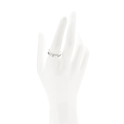 Cartier 18K White Gold 3.5mm LOVE Wedding Band Ring 59 8.75 2 of 4