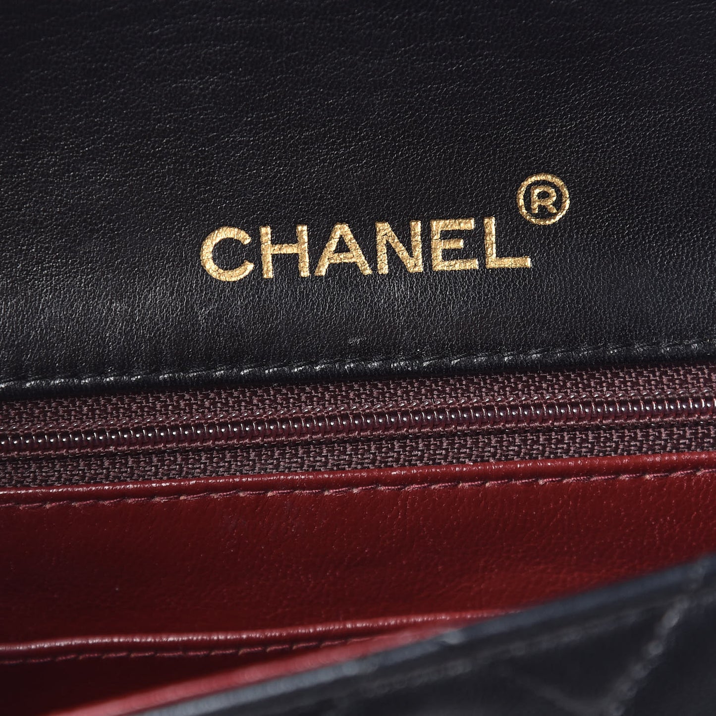 Lambskin Quilted Mini Square Flap Black