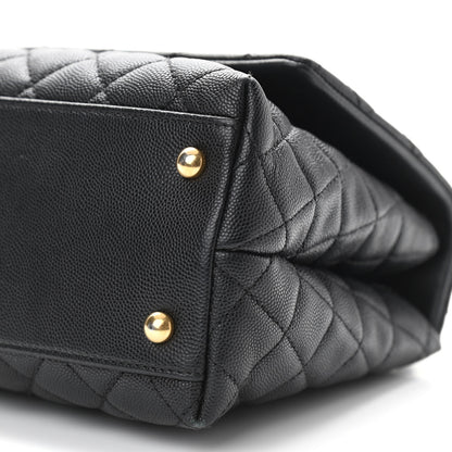 Chanel Caviar Quilted Small Coco Handle Flap Black 10 of 10