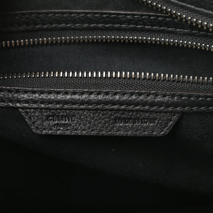 Celine Drummed Calfskin Mini Luggage Black 6 of 12