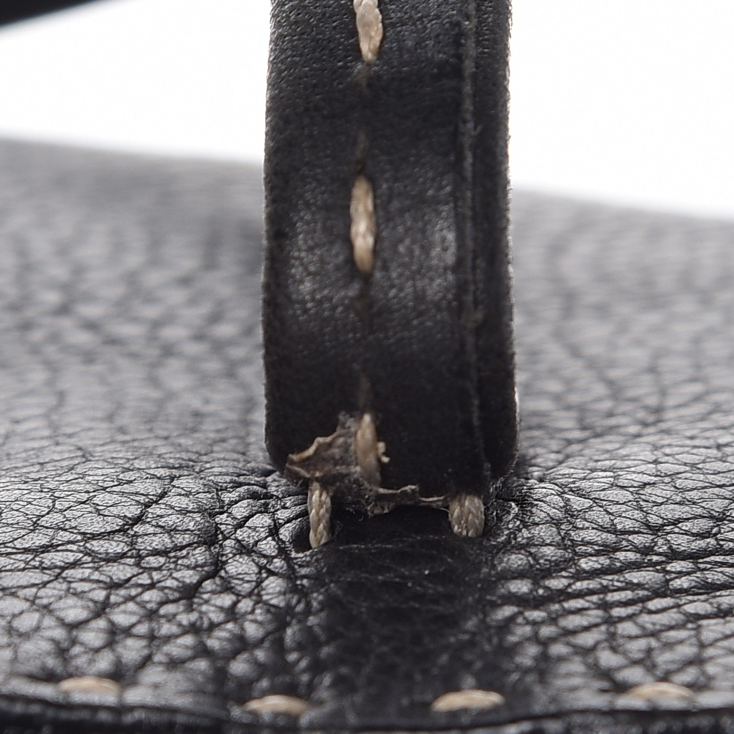 Fendi Calfskin Romano Selleria Roll Tote Black 17 of 20