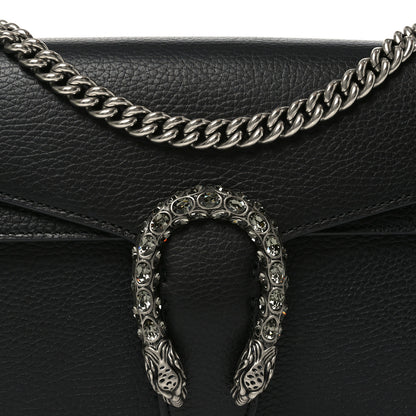 Gucci Pebbled Calfskin Small Dionysus Shoulder Bag Black 8 of 11