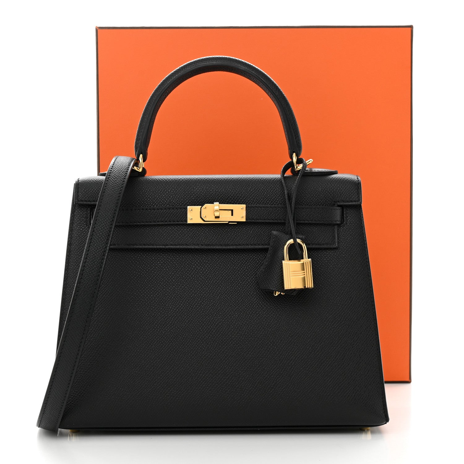 Hermes Epsom Kelly Sellier 25 Black 11 of 11