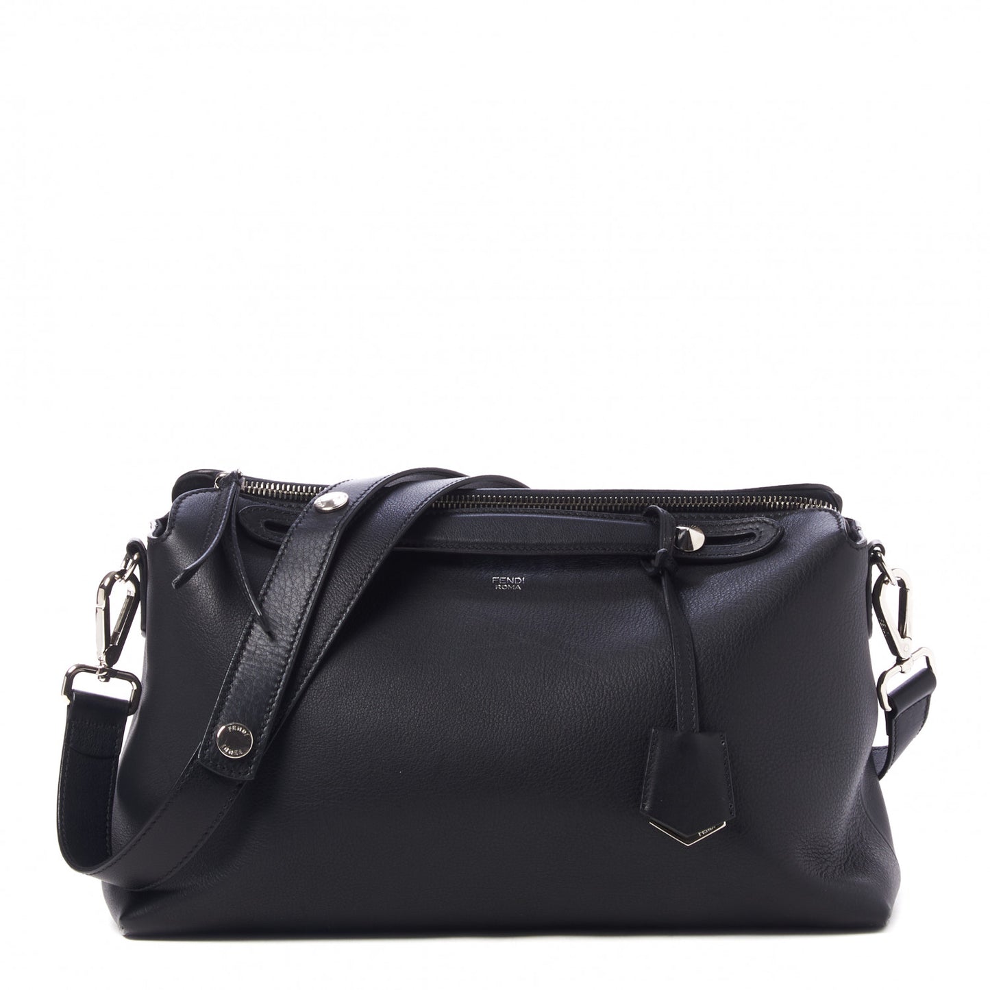 Vitello Dolce Marmol Large By The Way Boston Bag Black