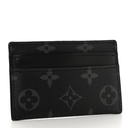 Louis Vuitton LOUIS VUITTON Monogram Eclipse Porte-Cartes Double Card Holder 3 of 7