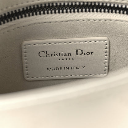 Christian Dior Lambskin Cannage Small My ABCDior Lady Dior White 6 of 11