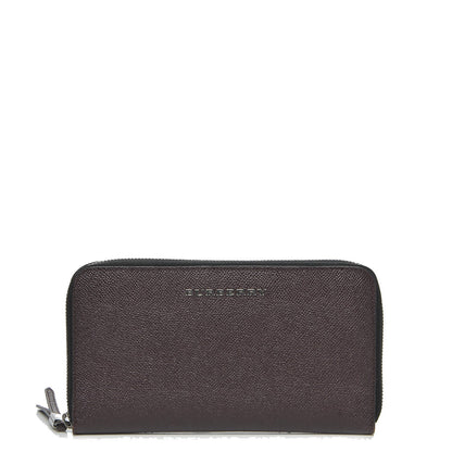 Burberry London Calfskin Elmore Zip Around Wallet Wine 1 of 9
