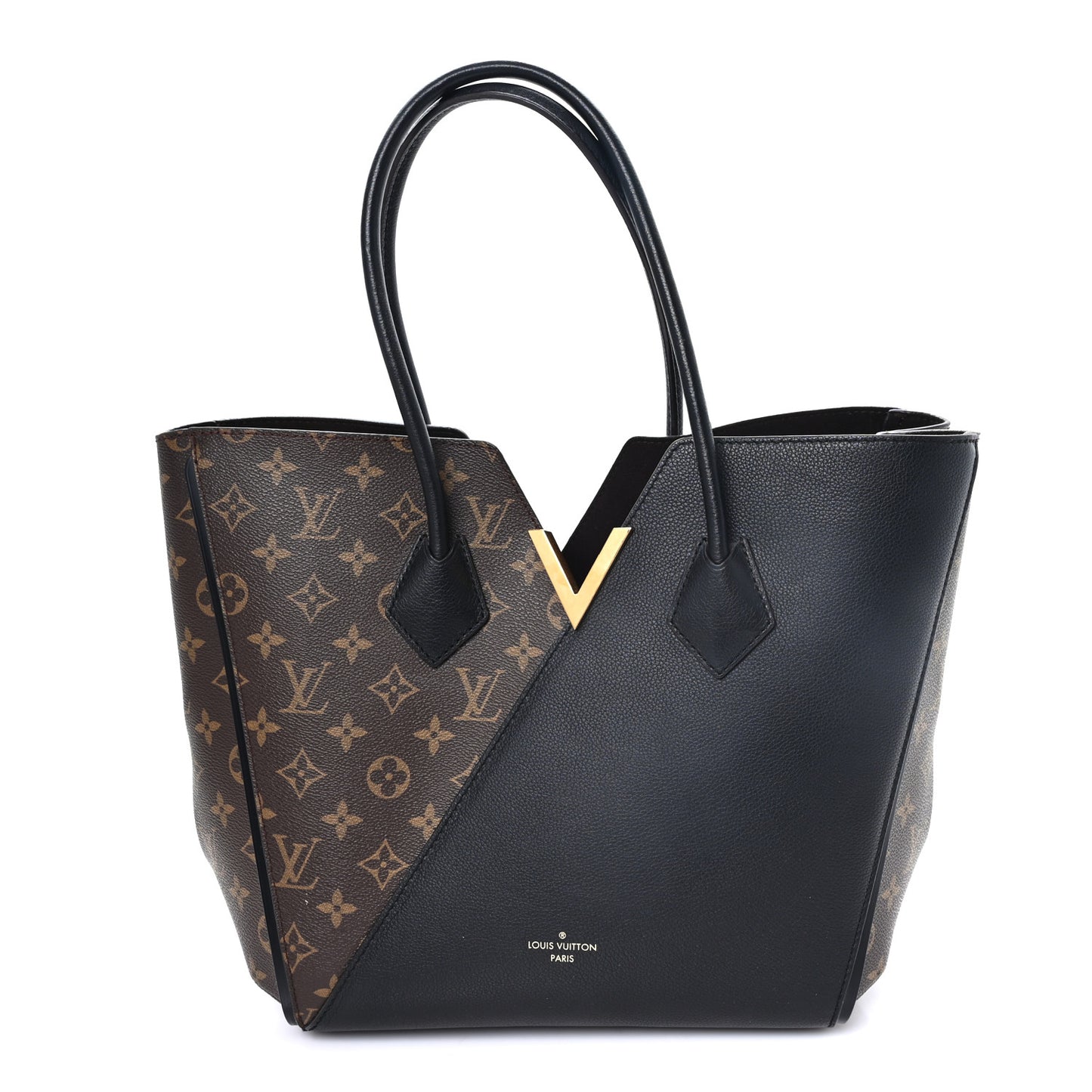 Calfskin Monogram Kimono Tote Black